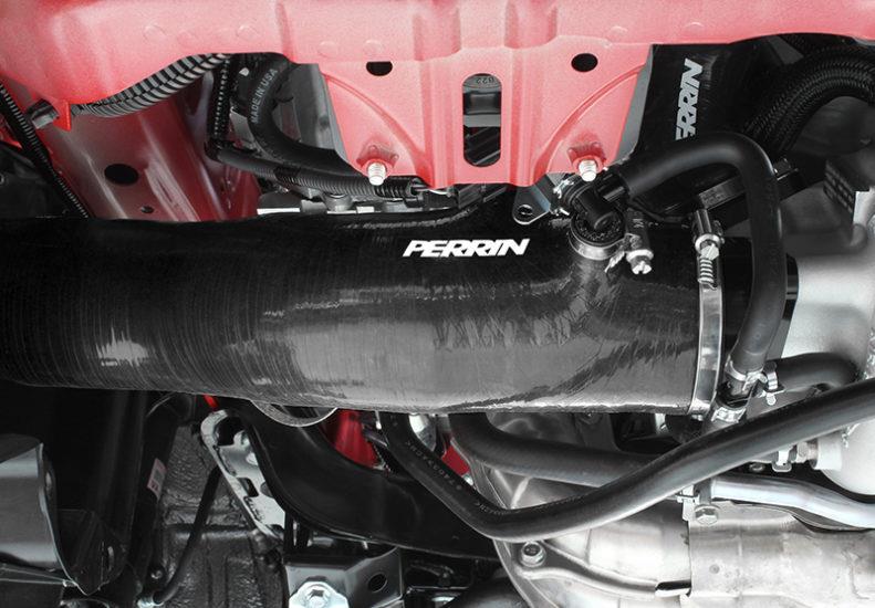 PERRIN 15-21 Subaru WRX / 14-18 Forester XT Turbo Inlet Hose 3in. w/ Turbo Adapter Flange - Black Hoses Perrin Performance