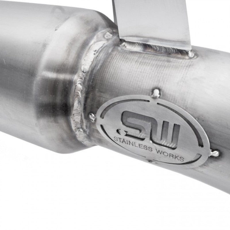 Stainless Works 2016-18 Ford Focus RS 3in High-Flow Cats Downpipe Factory Connection Downpipes Stainless Works