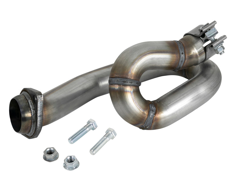 aFe POWER Twisted Steel Loop Relocation Pipe 2018 Jeep Wrangler (JL) V6-3.6L X Pipes aFe