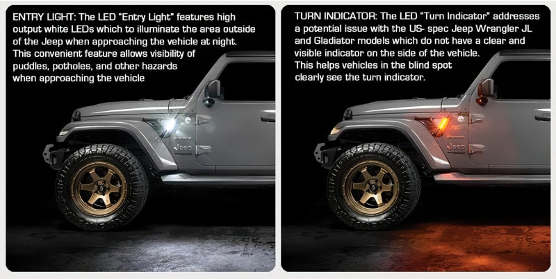 Oracle Sidetrack LED System For Jeep Wrangler JL/ Gladiator JT Light Strip LED ORACLE Lighting