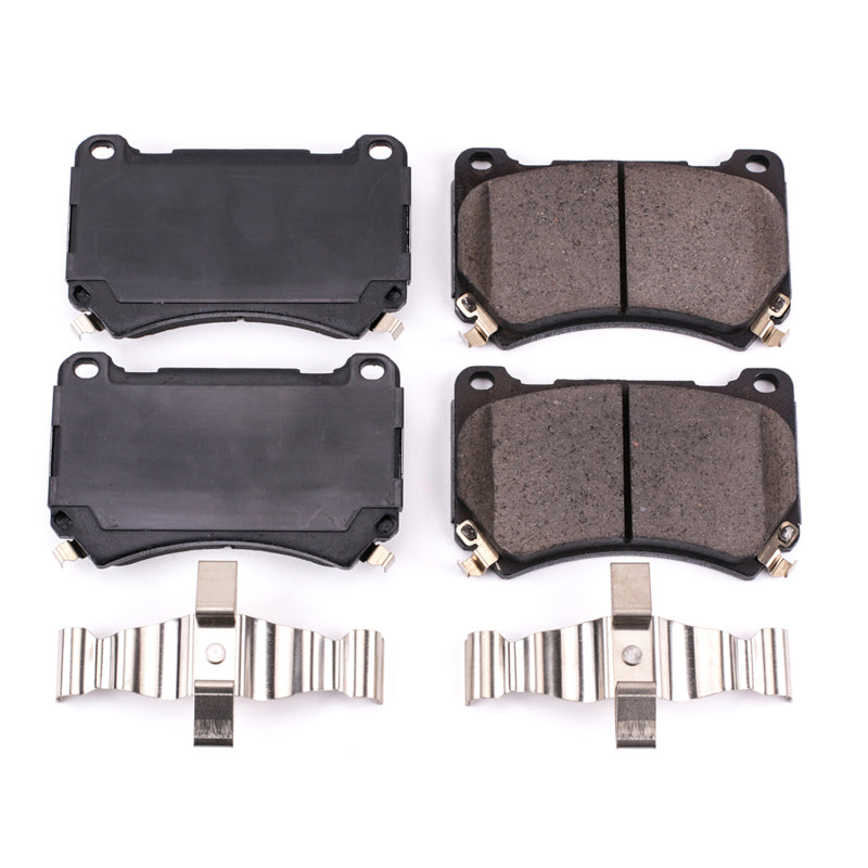 Power Stop 2011 Hyundai Equus Front Z17 Evolution Ceramic Brake Pads w/Hardware Brake Pads - OE PowerStop