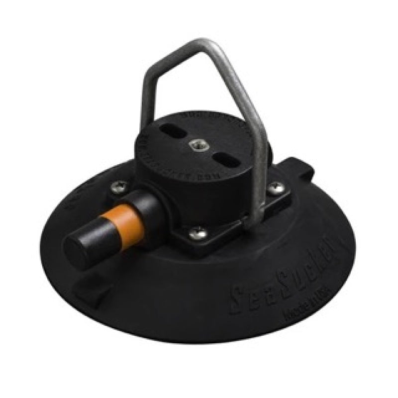 SeaSucker 6in. SeaSucker w/Pointed Stainless Steel D-Ring - Black Mounts - Hooks/Handles/Utility SeaSucker
