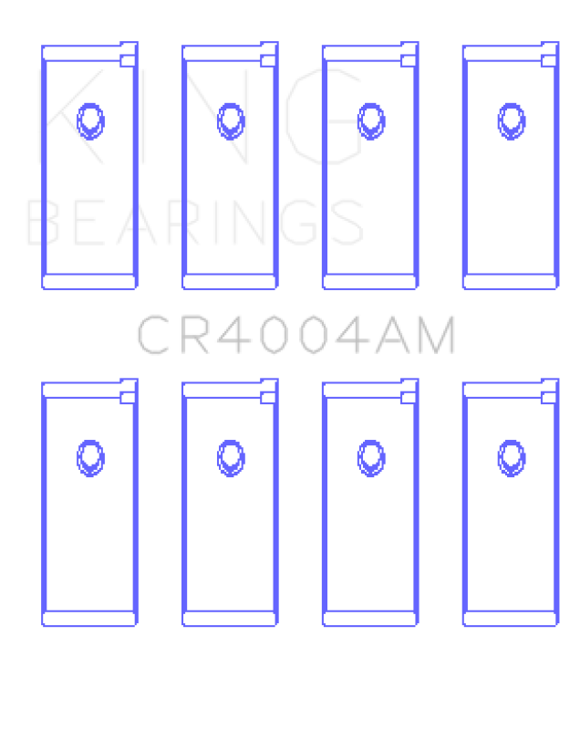King Engine Bearings Isuzu 4Xc1/4Xc1T (Size +0.75mm) Connecting Rod Bearing Set Connecting Rods King Engine Bearings
