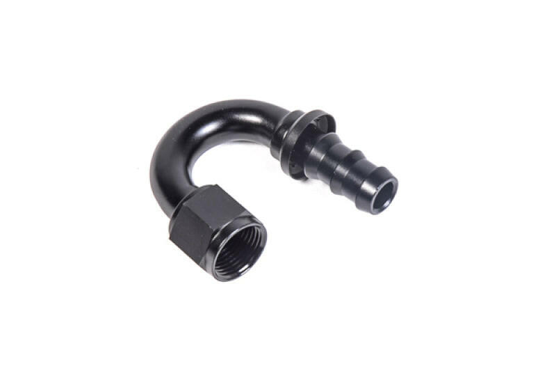 Radium Engineering 180 Degree 10AN Pushlok Hose End Fitting Fittings Radium Engineering