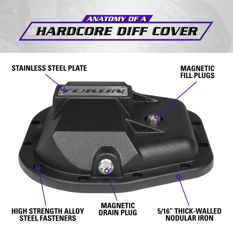 Yukon Gear 97-17 Ford E150 9.75in Rear Differentials Hardcore Cover Diff Covers Yukon Gear & Axle