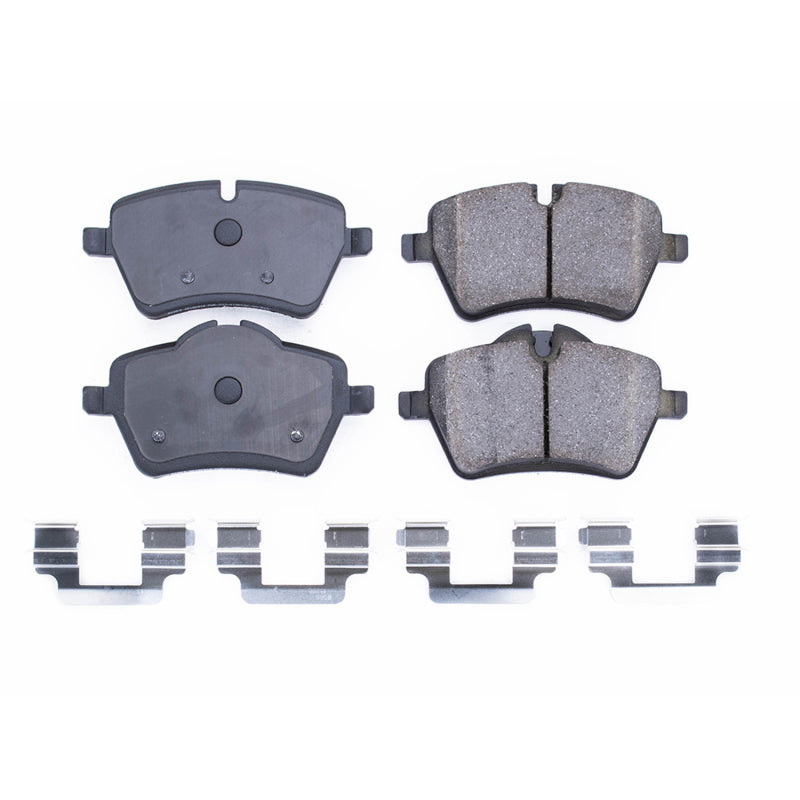 Power Stop 06-15 Mini Cooper Front Z17 Evolution Ceramic Brake Pads w/Hardware Brake Pads - OE PowerStop