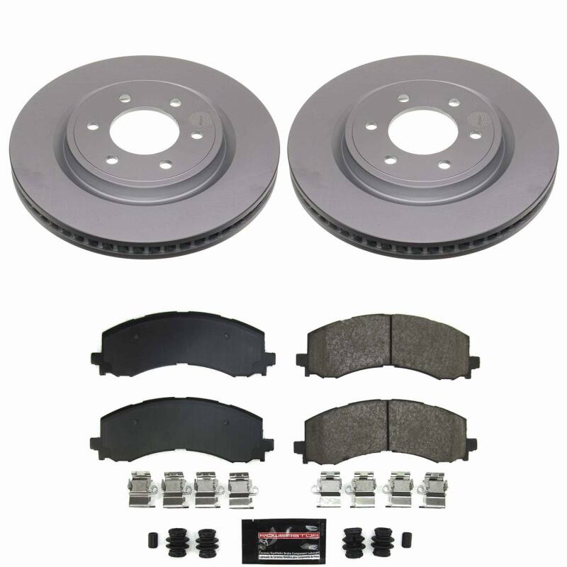 Power Stop 22-25 Ford Bronco Front Z23 Coated Brake Kit Brake Kits - Performance D&S PowerStop