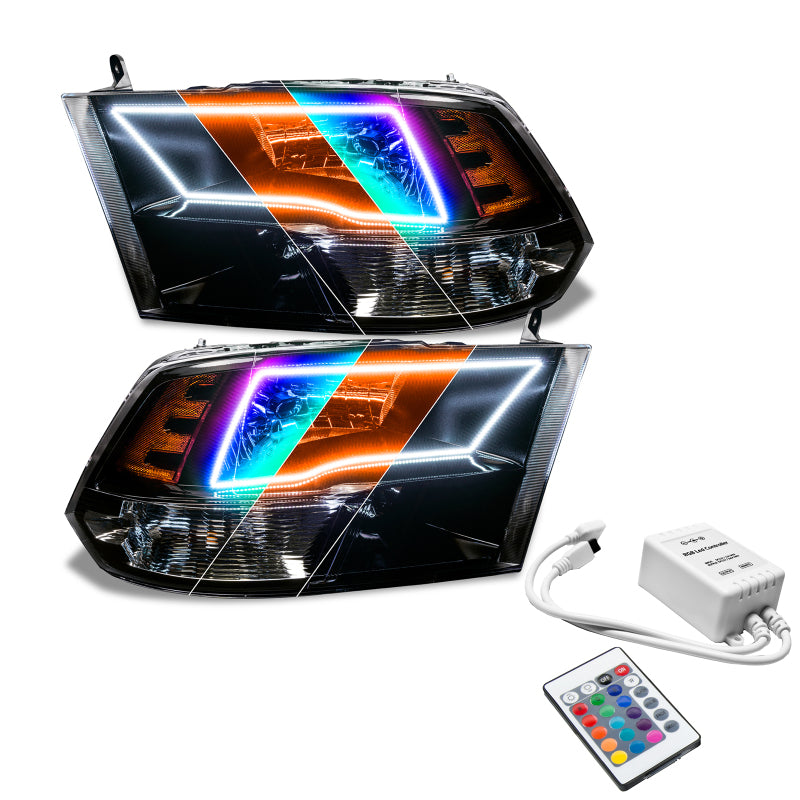 Oracle Lighting 09-18 Ram 1500 Sport Pre-Assembled w/Switchback Halo Headlights Headlights ORACLE Lighting
