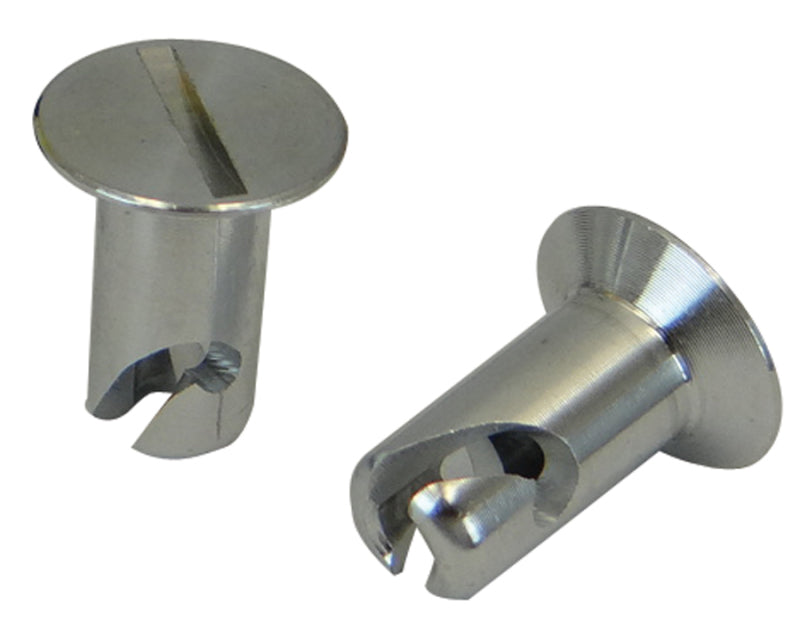 Moroso Quick Fastener - Flush Head - 5/16in x .500in - Aluminum - 10 Pack Fittings Moroso