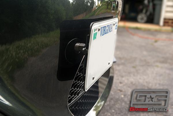 GrimmSpeed 10+ Subaru Legacy/Outback / 13+ Subaru BRZ/13+ Scion FR-S License Plate Relocation Kit License Plate Relocation GrimmSpeed