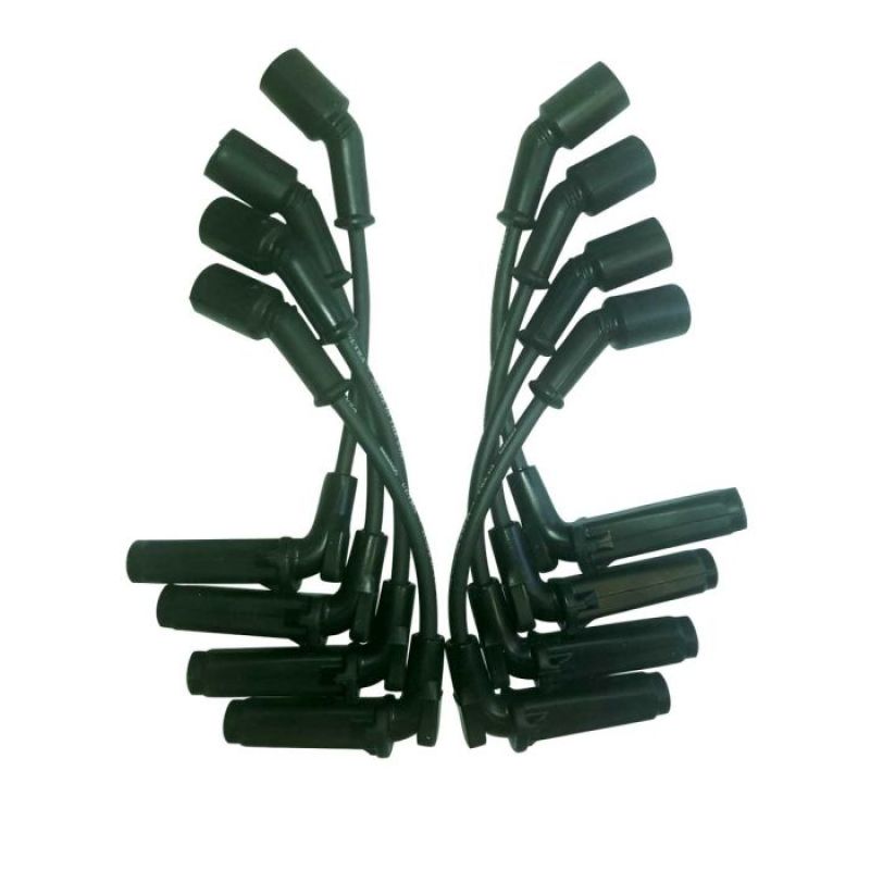 Moroso GM LS 9.75in Wire Unsleeved Coil On Plug 90 Deg Boots Ultra Spark Plug Wire Set - Black Spark Plug Wire Sets Moroso