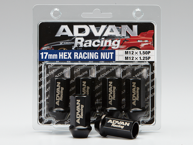 Advan Lug Nut 12X1.5 (Black) - 4 Pack Lug Nuts Advan