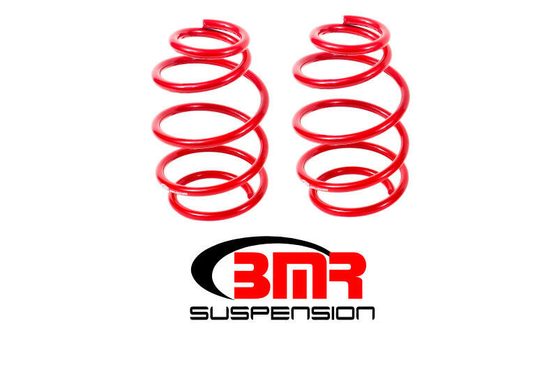 BMR 10-15 5th Gen Camaro V8 Front Lowering Springs - Red Lowering Springs BMR Suspension