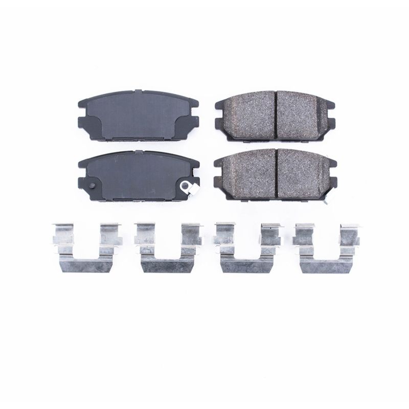Power Stop 91-94 Dodge Stealth Rear Z17 Evolution Ceramic Brake Pads w/Hardware Brake Pads - OE PowerStop