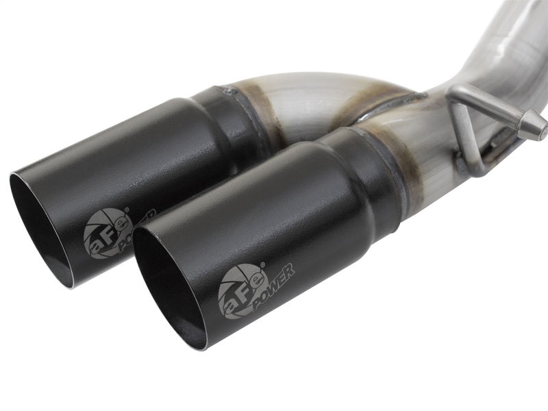 aFe Rebel Series CB 3in Middle Side Exit SS Exht w/ Black Tips 15-17 Chevy Colorado / GMC Canyon Catback aFe
