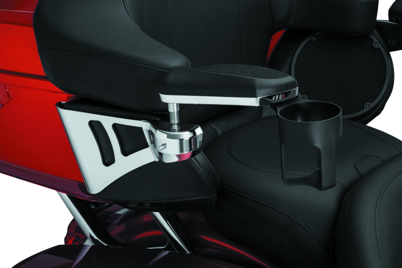 Kuryakyn Passenger Armrests 14-23 Touring and Tri Glide Chrome Armrests Kuryakyn