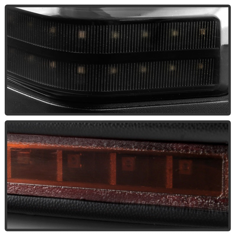 xTune 99-07 Ford SuperDuty Heated LED Telescoping Pwr Mirrors-Smk (Pair) (MIR-FDSD99S-G4-PW-RSM-SET) Side Mirrors SPYDER