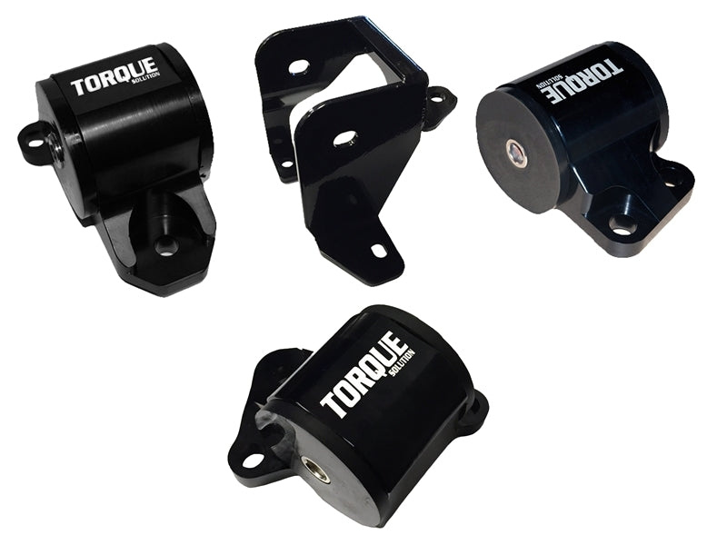 Torque Solution Billet Aluminum Mount Kit (2 Bolt): 96-00 Honda Civic EK B/D-Series Engine Mounts Torque Solution