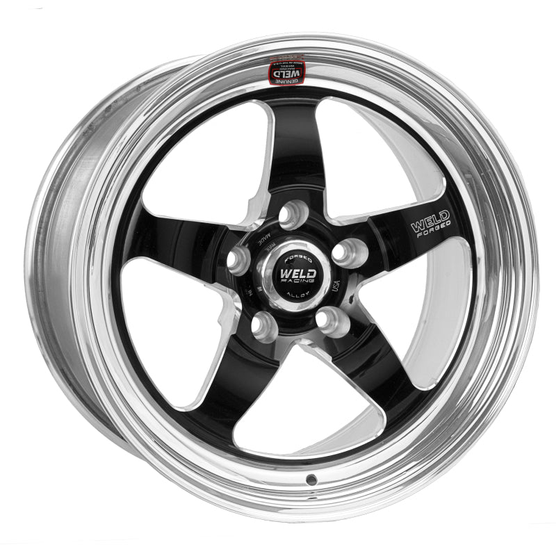 Weld S71 17x9 / 5x4.75 BP / 5.4in. BS Black Wheel (Low Pad) - Non-Beadlock Wheels - Forged Weld