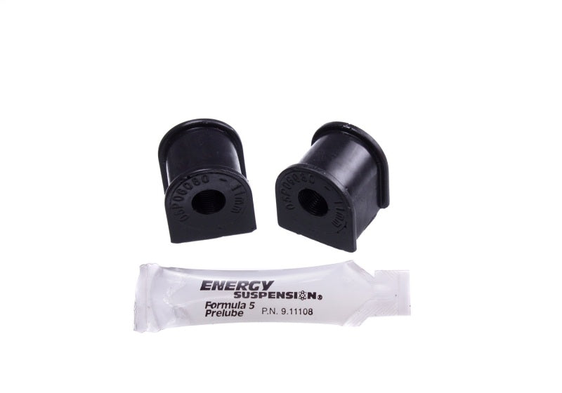 Energy Suspension 06-11 Honda Civic (Excl Si) 11mm Rear Sway Bar Bushings - Black Bushing Kits Energy Suspension