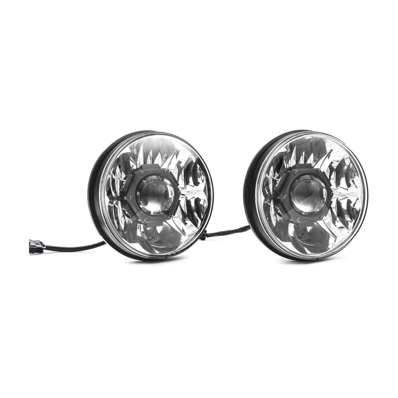 KC HiLiTES 18-20 Jeep JL/JT 7in. Gravity LED Pro DOT Approved Replac. Headlight (Pair Pack Sys) Headlights KC HiLiTES