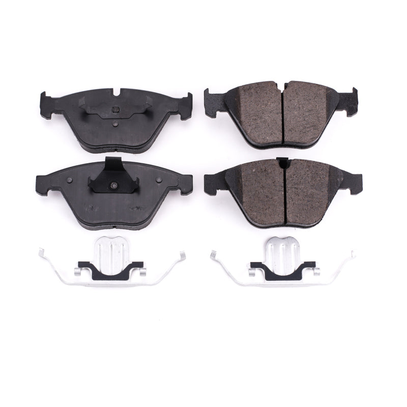 Power Stop 08-13 BMW 328i Front Z17 Evolution Ceramic Brake Pads w/Hardware Brake Pads - OE PowerStop