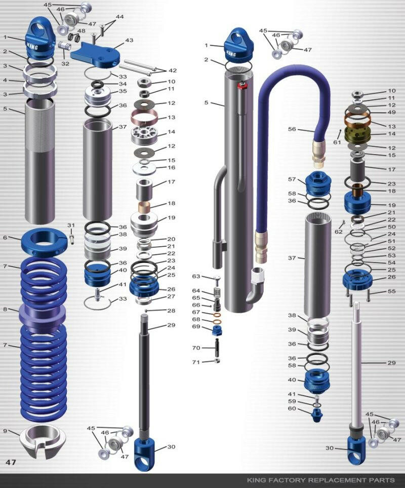 King Shocks 2.0 SJ Weld Pin Fittings King Shocks