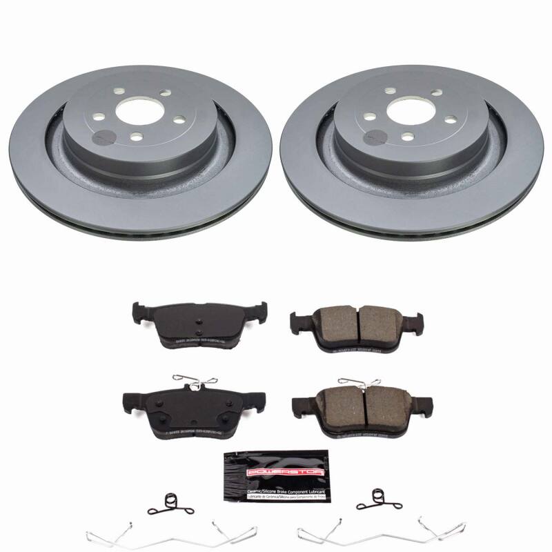 Power Stop 19-24 Ford Edge Rear Z23 Coated Brake Kit Brake Kits - Performance D&S PowerStop