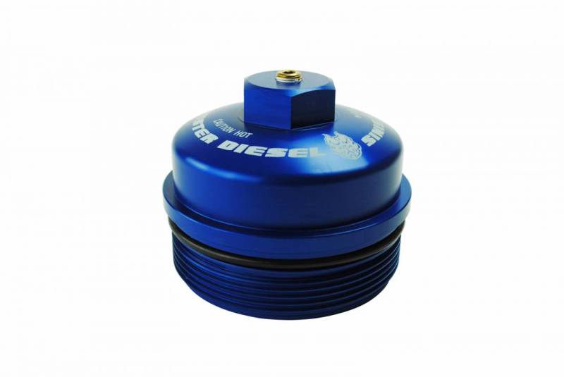 Sinister Diesel 03-07 Ford 6.0L Billet Blue Cap Kit Oil Caps Sinister Diesel