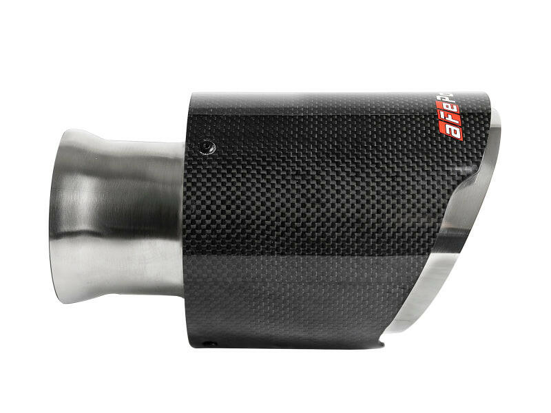 aFe MACH Force-XP 4-1/2in Carbon Fiber OE Replacement Exhaust Tips - 15-19 Dodge Charger/Hellcat Tips aFe