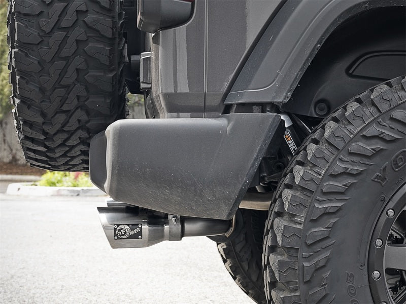 aFe Rebel Series 2.5in 304 SS Cat-Back Exhaust w/ Polished Tips 2018+ Jeep Wrangler (JL) V6 3.6L Catback aFe