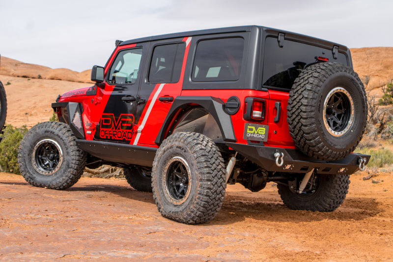 DV8 Offroad 2018+ Jeep Wrangler JL Armor Fenders w/ LED Turn Signal Lights Fenders DV8 Offroad