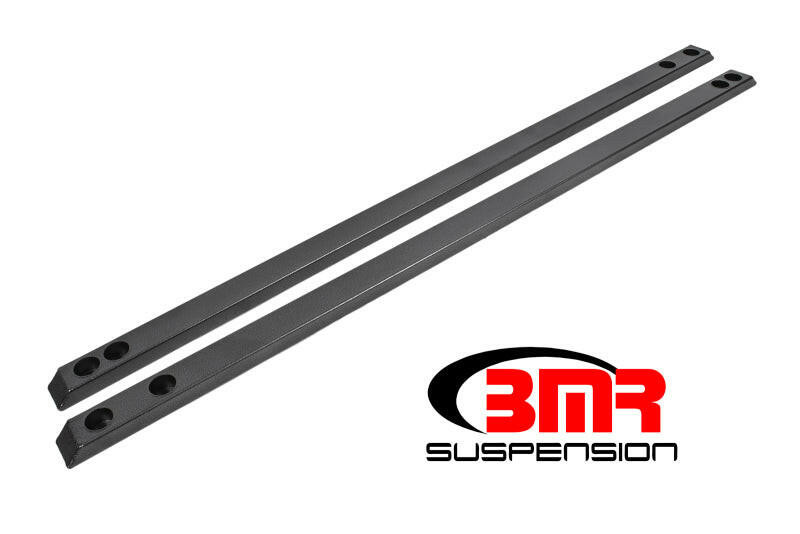 BMR 15-17 S550 Mustang Super Low Profile Chassis Jacking Rails - Black Hammertone Chassis Bracing BMR Suspension