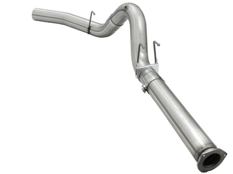 aFe MACHForce XP Exhaust 5in DPF-Back Stainless Steel Exhaust 2015 Ford Turbo Diesel V8 6.7L No Tip Turbo Back aFe