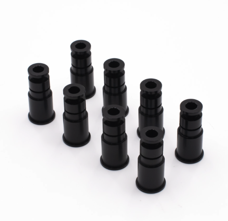BLOX Racing 14mm Adapter Top (1in) w/Viton O-Ring (Set of 4) Fuel Injectors - Single BLOX Racing