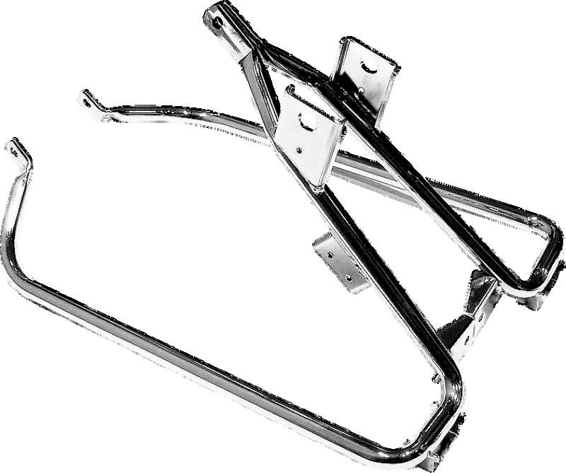 Bikers Choice 09-13 FLH FLT Chrome Saddlebag Support Bracket Bags - Saddlebags Bikers Choice