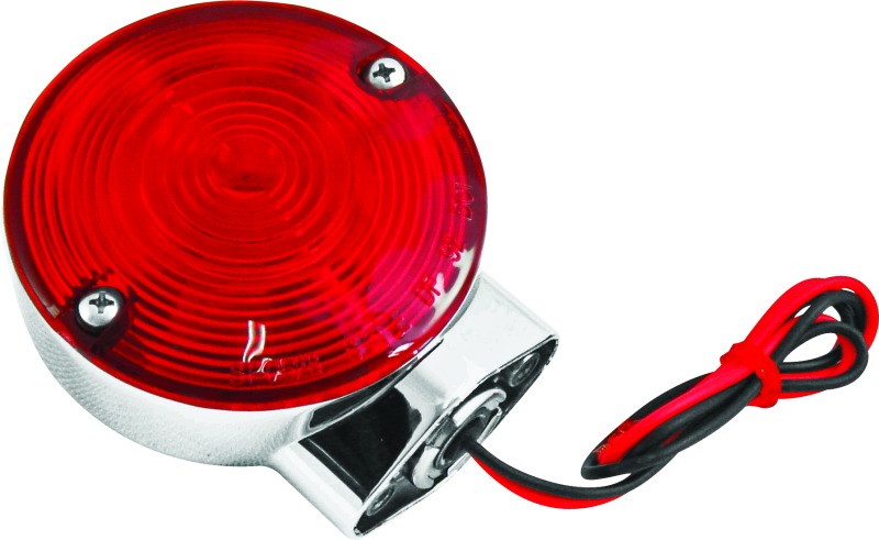 Bikers Choice 86-99 FLT FLST FXRT 2 Filament Turn Signal Lamp W/Red lens Replaces H-D 68400-86 Lights Corner Bikers Choice