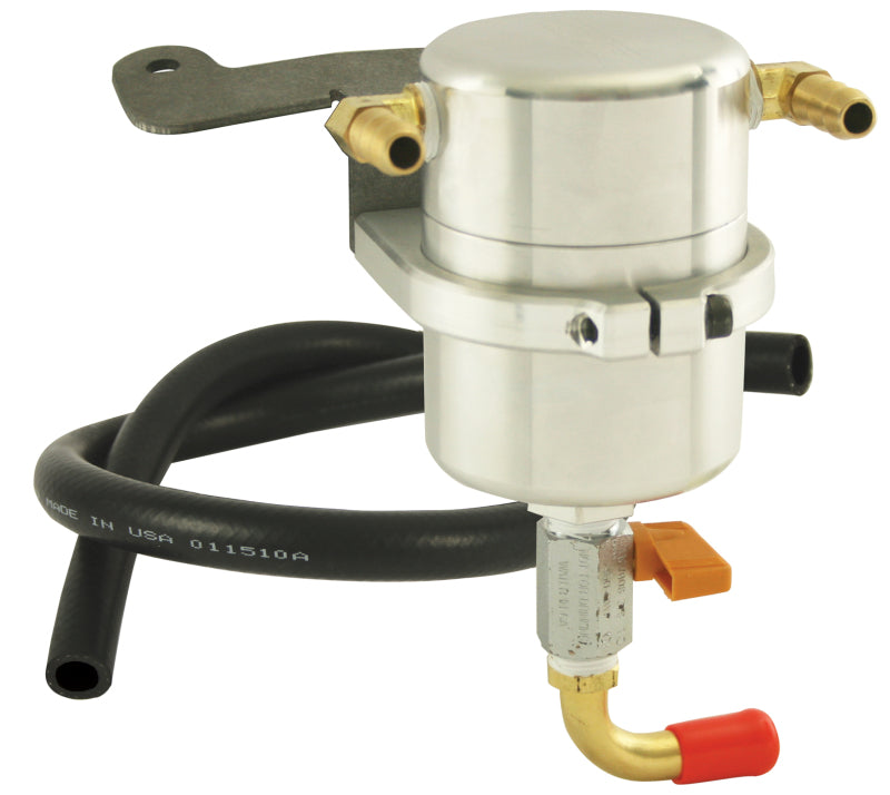 Moroso 05-10 Ford Mustang GT Air/Oil Separator Catch Can - Billet Aluminum Oil Catch Cans Moroso