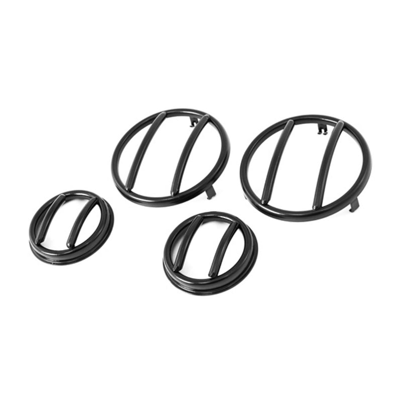 Rugged Ridge 07-18 Jeep Wrangler JK Turn Signal & Side Euro Style Marker Guard Light Covers and Guards Rugged Ridge
