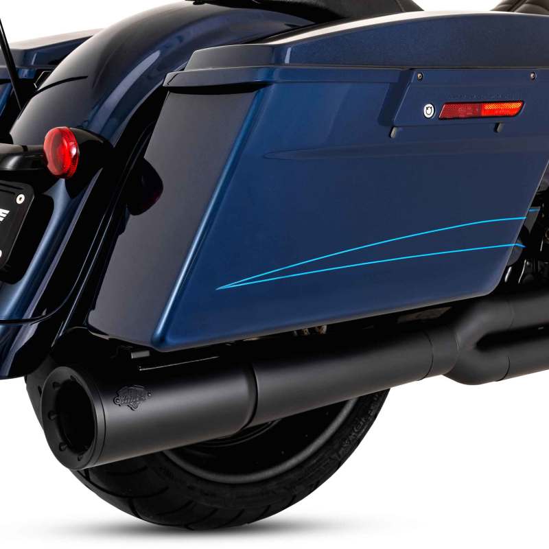 Vance & Hines HD Dresser 17-22 Pro Pipe 2-1 Black PCX Full System Exhaust Powersports Exhausts Vance and Hines
