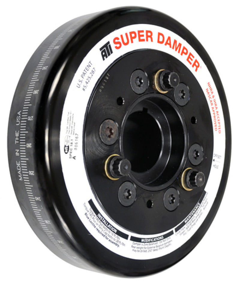 ATI Damper - 6.78 - AL - 6 Grv - 2011+ Ford Coyote 5.0 - No AC - MSD Timing - OEM Size Crankshaft Dampers ATI