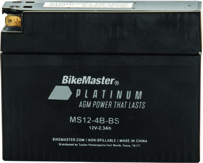 BikeMaster AGM Battery - MS12-4B-BS Batteries BikeMaster