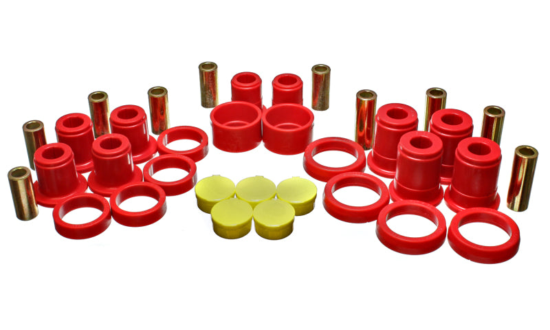 Energy Suspension 02-07 GM SUV Red Rear End Control Arm Bushing Set Bushing Kits Energy Suspension
