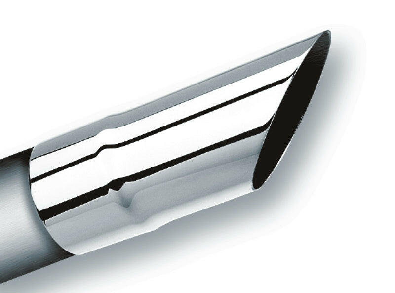 Borla Universal Polished Tip Single Round Angle-Cut (inlet 2 1/4in. Outlet 2 1/4in) Tips Borla