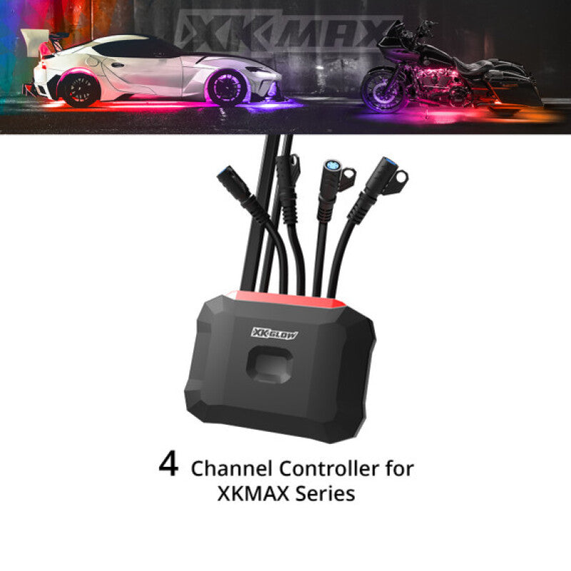 XKGLOW XKmax 4 Channel Controller + 5A Switch Harness Light Accessories and Wiring XKGLOW