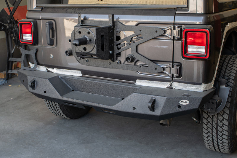 DV8 Offroad 2018+ Jeep Wrangler JL Tailgate Mounted Tire Carrier Chase Racks DV8 Offroad