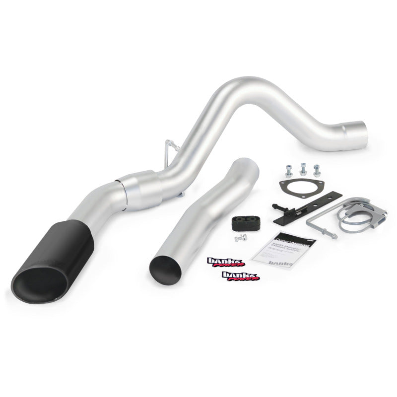 Banks Power 15 Chevy 6.6L LML ECLB/CCSB/CCLB Monster Exhaust System - SS Single Exhaust w/ Black Tip Catback Banks Power