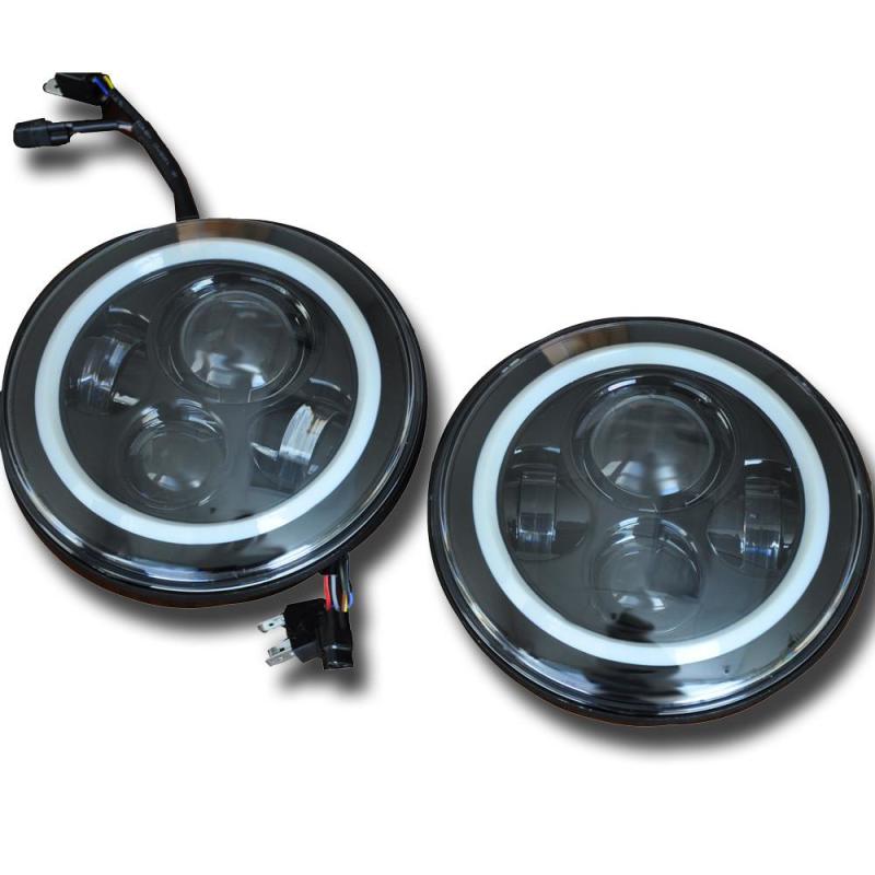 DV8 Offroad 07-18 Jeep Wrangler JK LED Projector Headlights Headlights DV8 Offroad