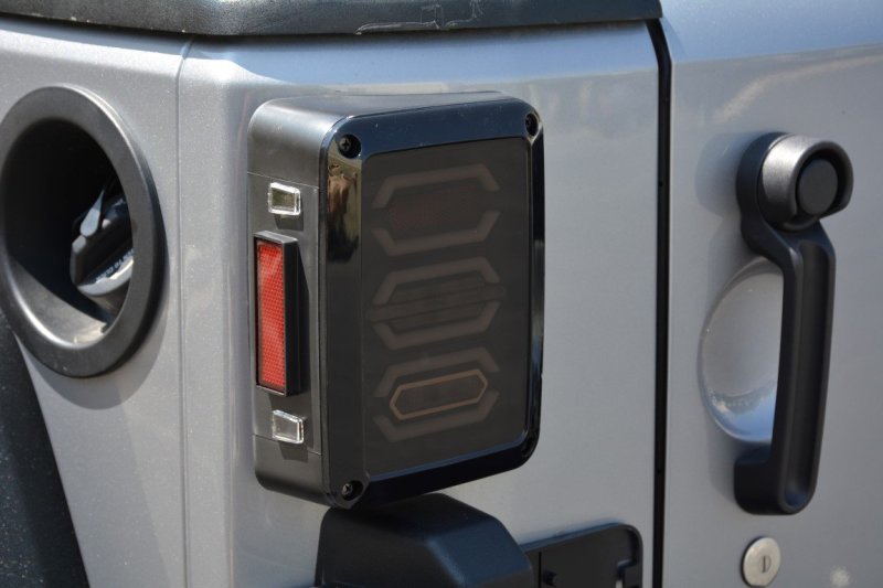DV8 Offroad 07-18 Jeep Wrangler JK Octagon LED Tail Light Tail Lights DV8 Offroad