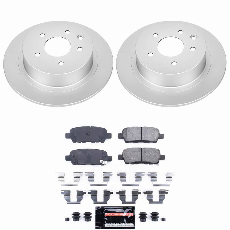 Power Stop 02-06 Nissan Altima Rear Z23 Coated Brake Kit Brake Kits - Performance D&S PowerStop